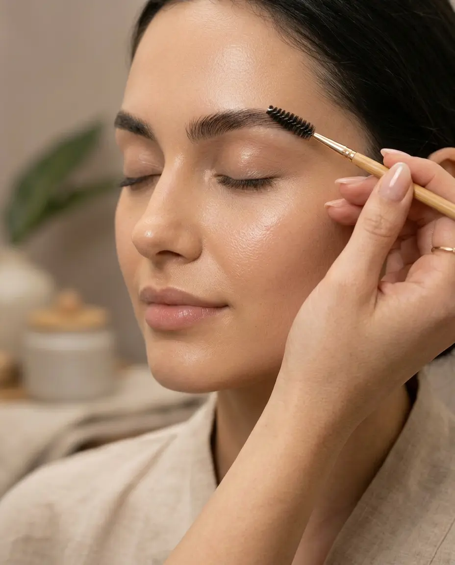 Brow artist at Suhana Brow Bar